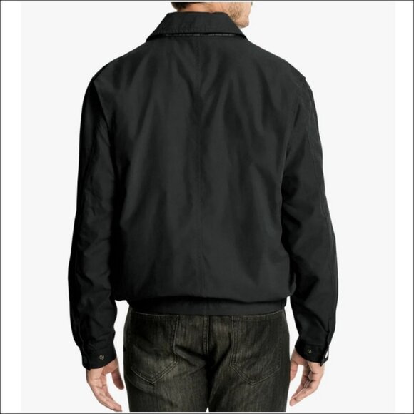 Men's London Fog Auburn Lightweight Zip Front Golf Jacket-L45500T(Black)Size 2XT - Picture 3 of 6
